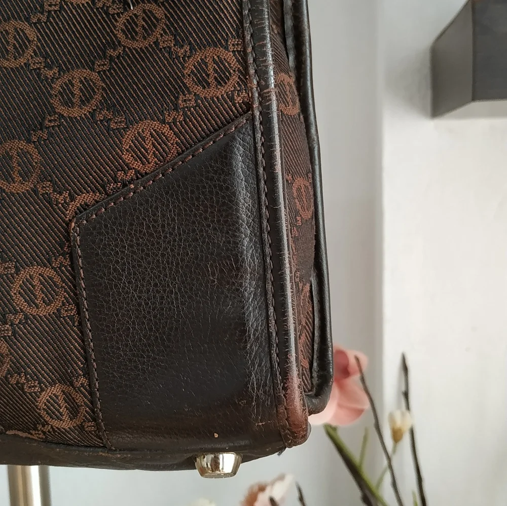 Double.M Milano Messanger Bag ( Canvas and leather mix) - Picture 15 of 17